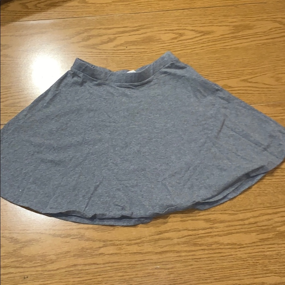 Grey Forever 21 Skater Skirt